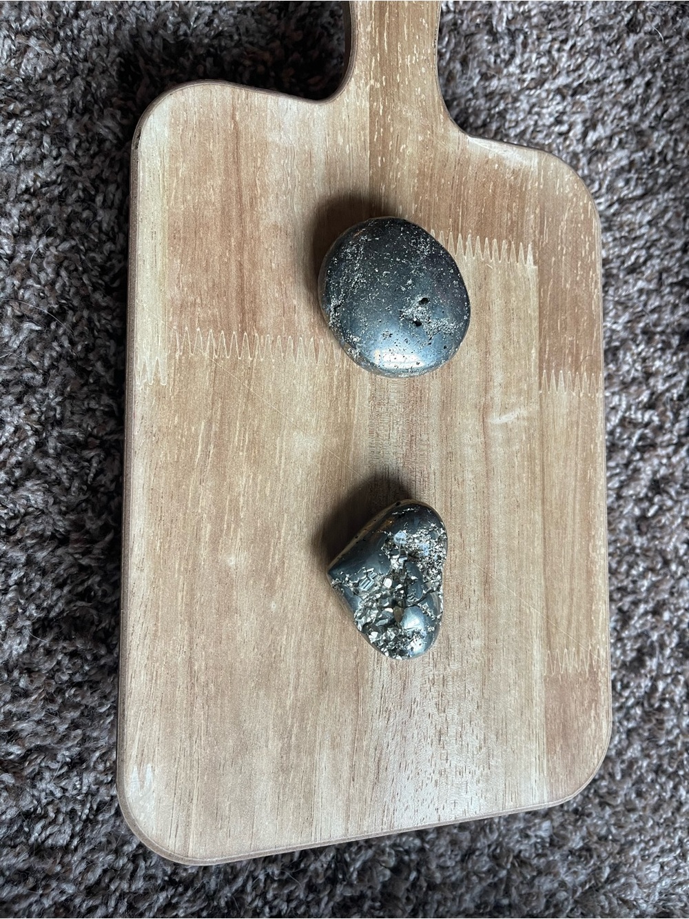 Polished Pyrite Palm Stones